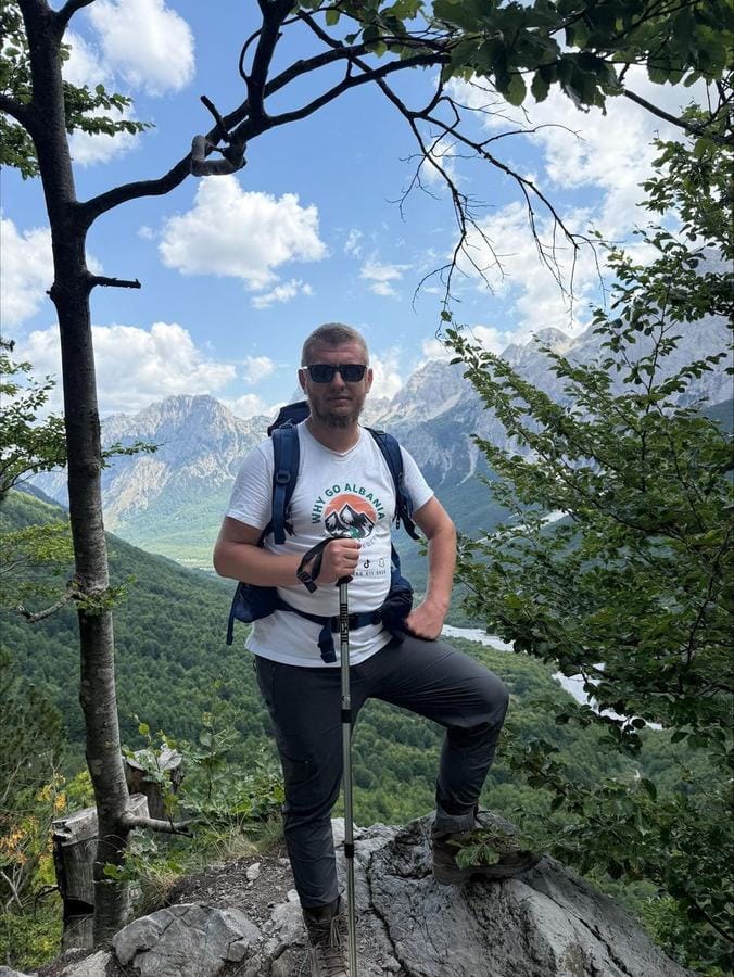 Valbona Pass alpine crossing through the Accursed Mountains